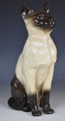 Beswick fireside Siamese cat model 2139, height 36cm