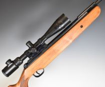 Diana Model 34 .22 air rifle with adjustable trigger, chequered semi-pistol grip, raised cheek piece