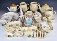 Collection of Beswick transfer printed retro / kitsch tea and novelty ware including Petit -