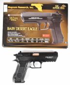 Magnum Research Baby Desert Eagle 6mm CO2 air pistol with monogrammed and textured grips, multi-shot