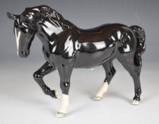 Beswick Collectors Club BCC 2005 limited edition stocky jogging mare, height 17cm