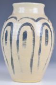 Heber Mathews (1907-1959) studio pottery vase, signed and dated 1955 to base, height 16cm