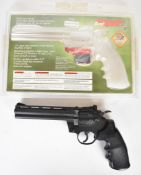 Crosman 357 .177 CO2 air pistol/ revolver with named and textured grips, two 10-shot magazines and