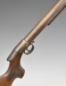 BSA Lincoln Jeffries style Improved Model D .22 under-lever air rifle with chequered semi-pistol