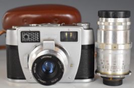 Lordomat C35 35mm rangefinder camera by Leidof Wetzlar, with Lordonar 1:2.8/50 and Schacht-