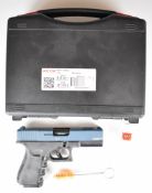 Retay G19C 9mm blank firing pistol with textured grips, serial number 2060519, in padded hard