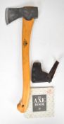 Gransfors Bruks of Sweden axe with shaped wooden handle, leather cover, guarantee and GBA The Axe