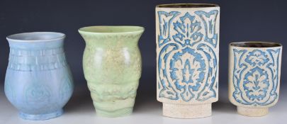 Beswick retro / mid century modern vases shape numbers 2255, 2259, 620 and 180 moulded in the