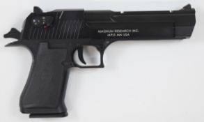 Cybergun Magnum Research Desert Eagle 6mm CO2 airsoft pistol with textured grips, multi-shot