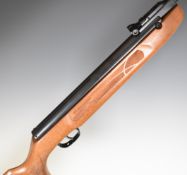 Weihrauch HW99S .22 air rifle with adjustable trigger, textured semi-pistol grip, raised cheek piece
