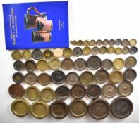 Approximately 50 Somerset, Devon, Cornwall and similar interest bronze weights, to include Bath