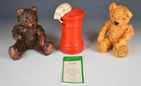 Beswick 'Cats Collection' novelty money box and two limited edition Teddy Bear Collection figures