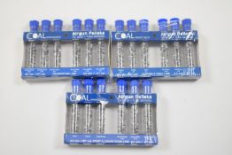 Three sealed sets of Coal .177 test pellets.