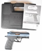 Ekol Alper 9mm blank firing pistol with textured grips, multi-shot magazine and fixed sights, serial