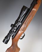 Weihrauch HW30K .22 air rifle with chequered semi-pistol grip and forend, adjustable trigger and