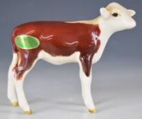 Beswick Hereford calf model 1249E, height 7cm