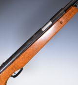SMK XS38 .22 underlever air rifle with semi-pistol grip and raised cheek piece, NVSN.