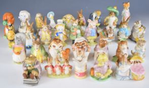 Thirty Beswick Beatrix Potter figures including Ginger, Amiable Guinea Pig, Sir Isaac Newton etc,