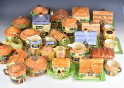 Large collection of Beswick retro / kitsch cottage / sundial and similar ware including multiple