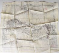 Silk escape map K1/K2 Cyrenaica, 52 x 48cm
