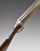 Charles Boswell London 12 bore side by side assisted opening ejector shotgun with named and engraved