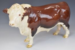 Beswick Hereford bull, 11cm