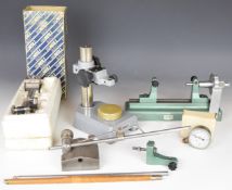 Engineering measuring equipment bases and stands including Mitutoyo micrometer stand/base, Eclipse