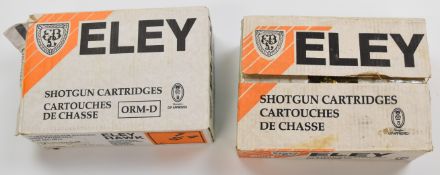 Two-hundred-and-fifty 12 bore Eley First 28g shotgun cartridges, all in original boxes. PLEASE