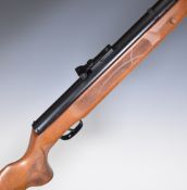 Weihrauch HW57 .22 under-lever air rifle with chequered semi-pistol grip and forend, raised cheek