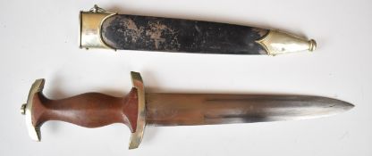 German WW2 Nazi Third Reich SA dagger with eagle emblem to grip, Gust Weyersberg Solingen and