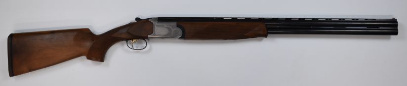 Armi Silma Supreme 12 bore over and under ejector shotgun with engraved lock, underside, trigger