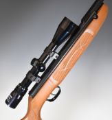 Weihrauch HW30K .22 air rifle with chequered semi-pistol grip and forend, adjustable trigger and