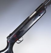 SMK DB5 .22 underlever air rifle with chequered semi-pistol grip and forend, NVSN.