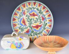 Collection of decorative Beswick ware including a large Venetian charger, Art Deco dish, biscuit