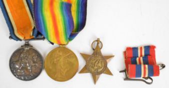 WW1 medal pair comprising War Medal and Victory Medal named to 458199 Sapper G H Norvill, Royal