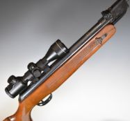 Edgar Brothers Model 60 .22 air rifle with chequered semi-pistol grip, adjustable sights, sound