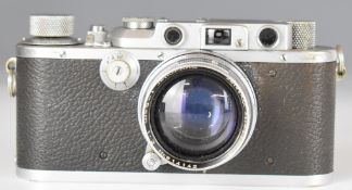 Leica IIIa 35mm rangefinder camera, serial number 337581, circa 1939, fitted with Ernst Leitz