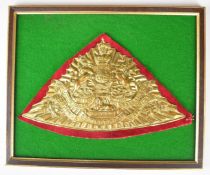 British Army 12th Lancers Czapka / helmet plate