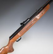 Weihrauch HW57 .22 under-lever air rifle with chequered semi-pistol grip and forend, raised cheek