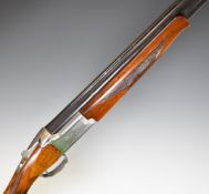 Miroku 7000 GF-I 12 bore over and under ejector shotgun with engraved scenes of birds to the