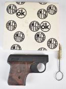 EM-GE German blank firing starting pistol with chequered composite grips embossed with logo, overall