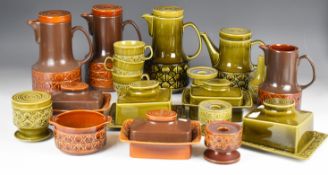 Large collection of Beswick retro / mid century modern Zorba tea / table ware including butter /