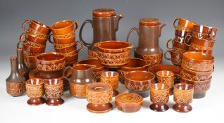 Large collection of Beswick retro / mid century modern Zorba tea ware, egg cups, cruet etc in the