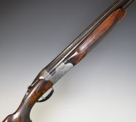 Beretta S57E 12 bore over and under ejector shotgun with engraved locks, underside, trigger guard,