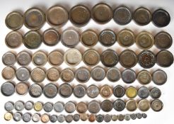 Approximately 85 mainly Georgian weights, most with Founders Company verification stamps but pre