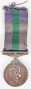 British Army Queen Elizabeth II General Service Medal 1918-62 with clasp for Cyprus named to