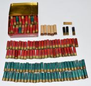 Over 180 8 bore shotgun cartridges including James Pain & Son, Eley etc. PLEASE NOTE THAT A VALID