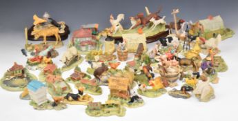Border Fine Arts for Schmid extensive collection of Fox Fire Farm figures by Lowel Davis,