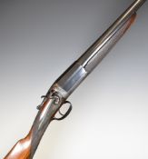 Arm & Navy CSL of London 12 bore single barrelled hammer action shotgun with named and line engraved
