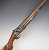The Alexandra Rifle .50 calibre percussion hammer action rifle with engraved lock and hammer,
